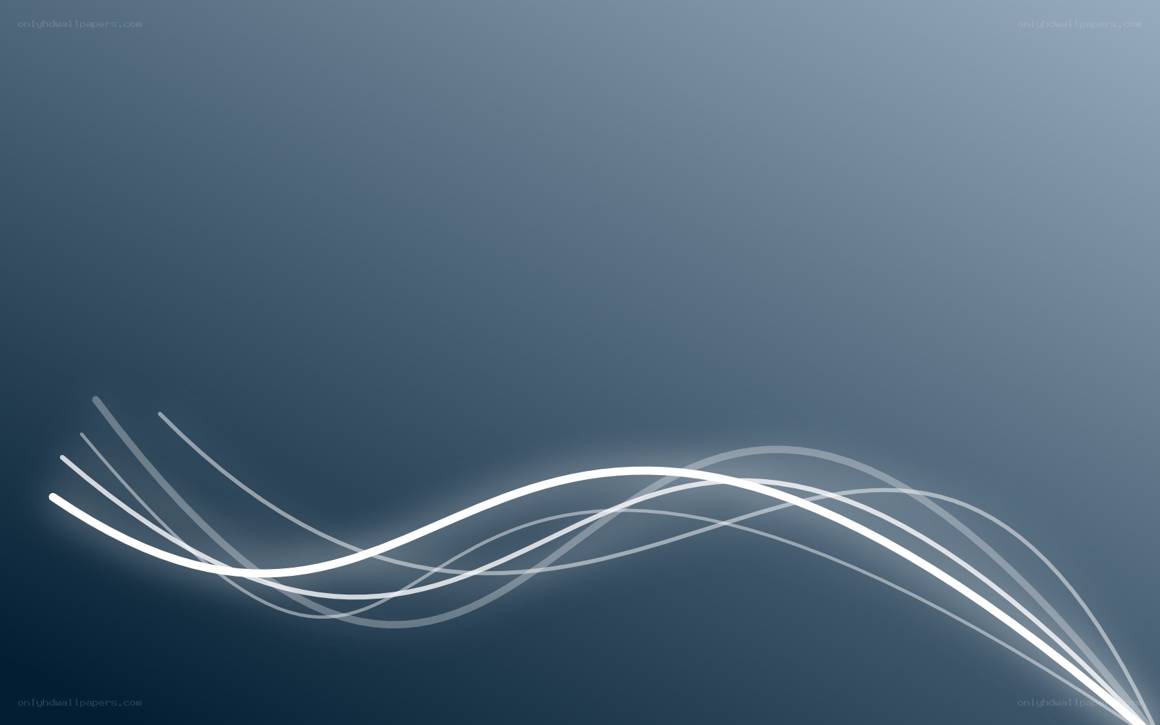 Abstract white wave lines