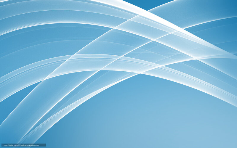 Abstract White Waves — Blue