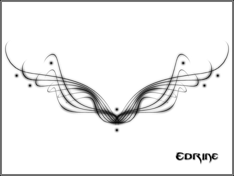 Abstract Wing Design — Black