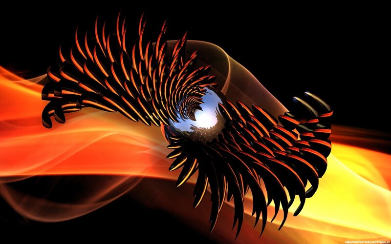 Abstract Winged Sphere