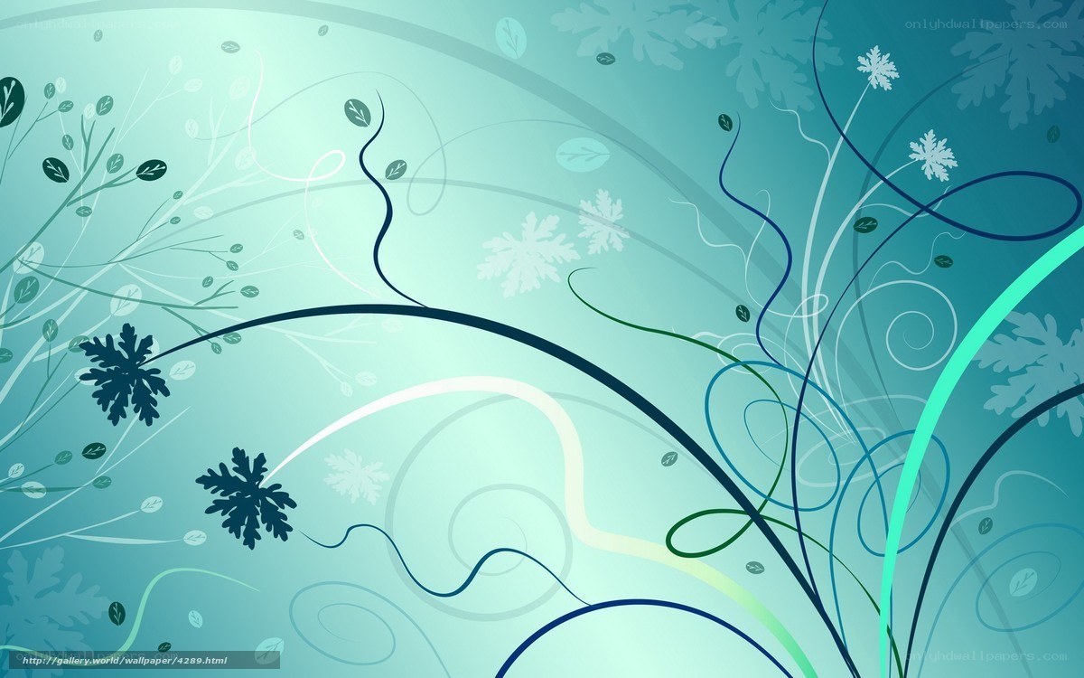 abstract winter floral design