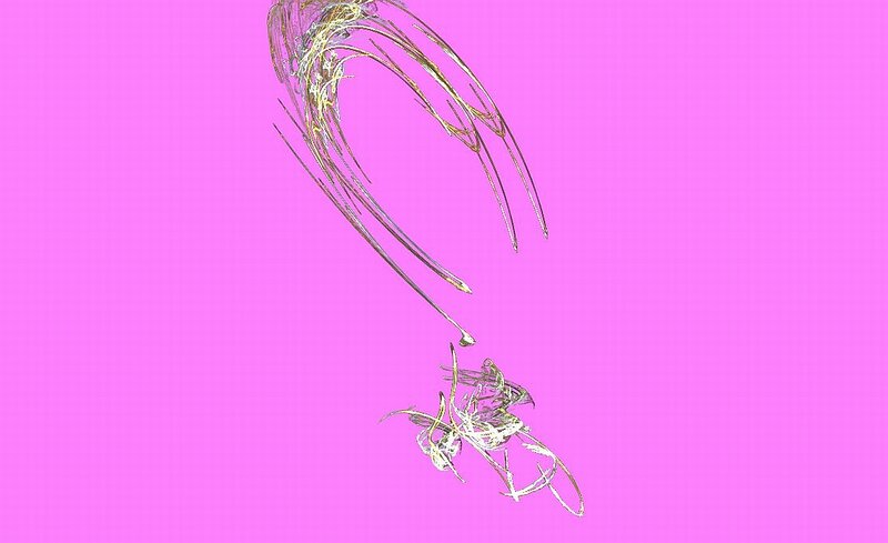 Abstract Wire Sculpture — Pink