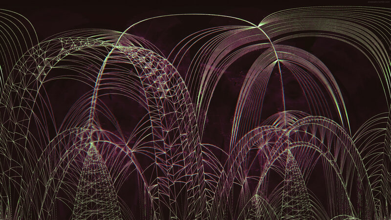 Abstract Wireframe Structures
