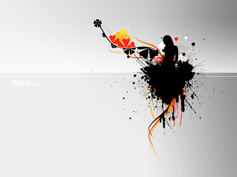 abstract woman silhouette art