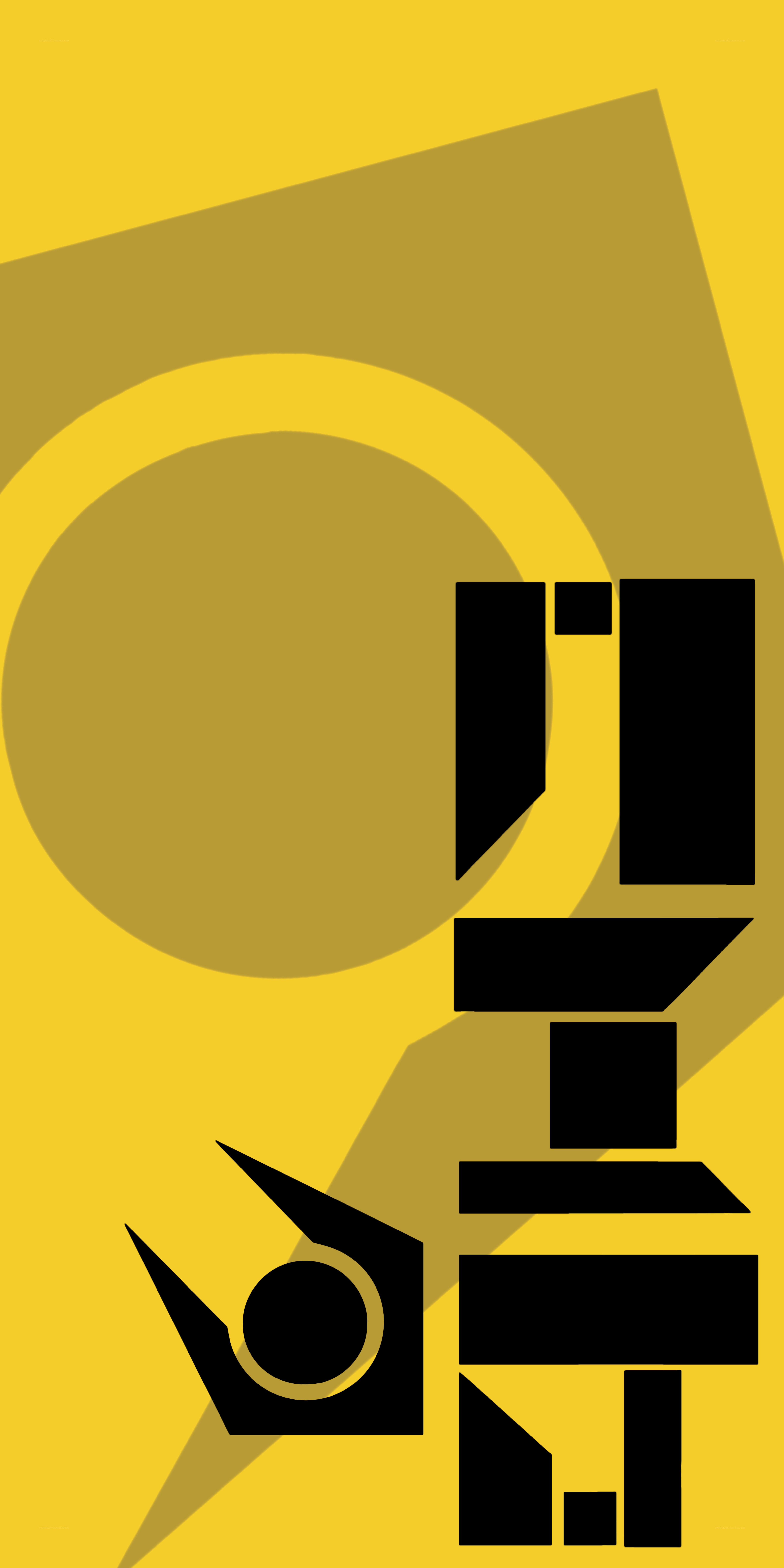 abstract yellow and black design