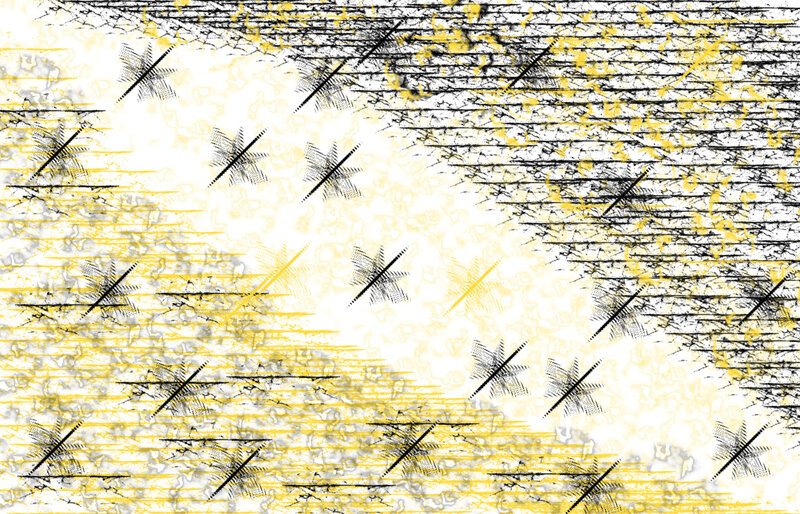 abstract yellow and black pattern