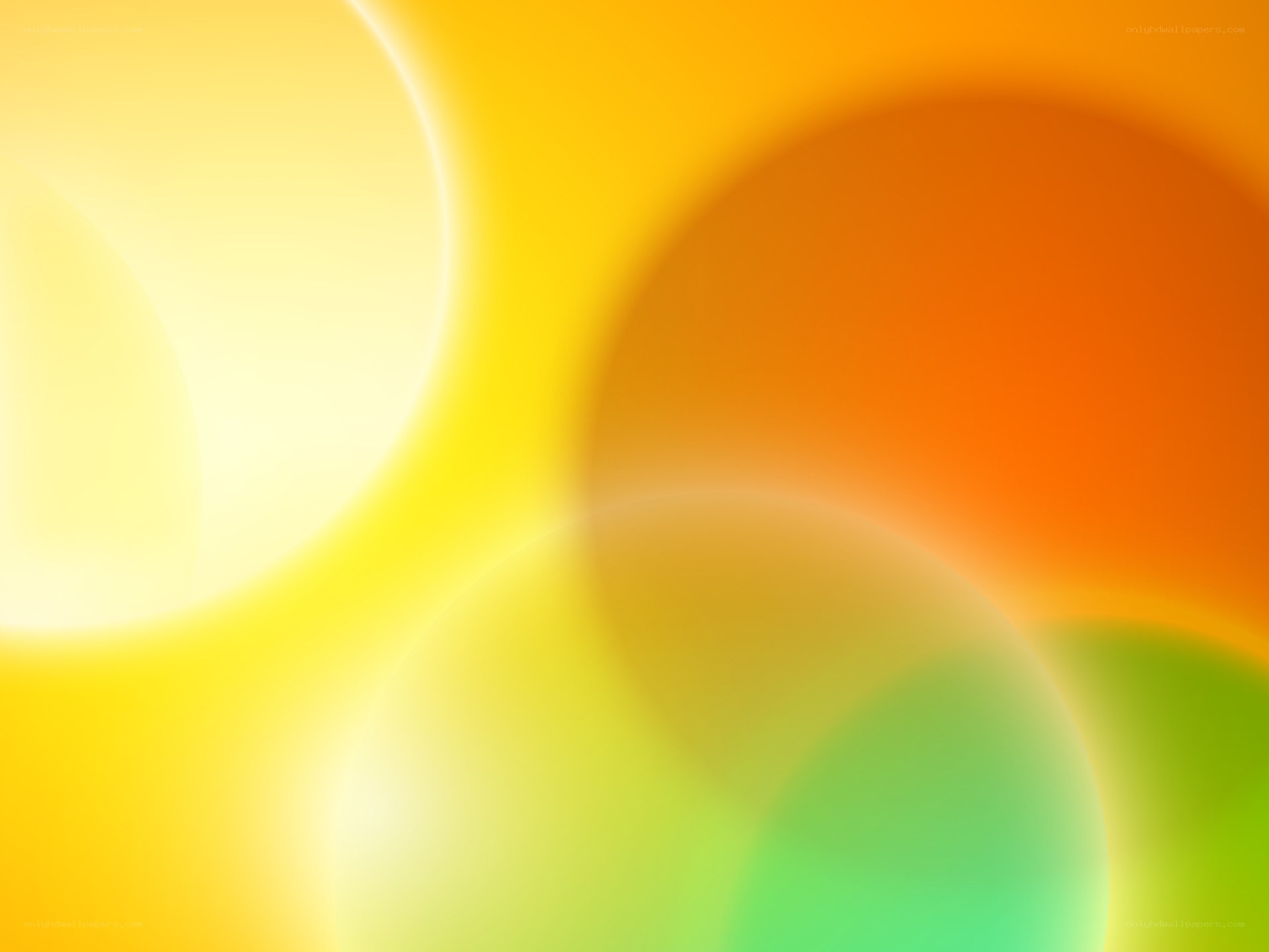 Abstract yellow and orange circles