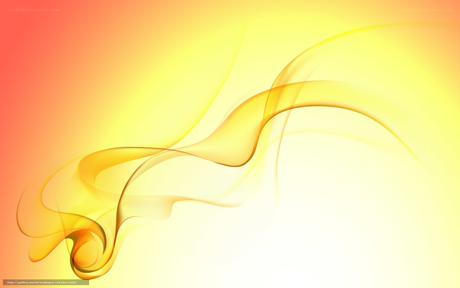 Abstract yellow and orange swirl