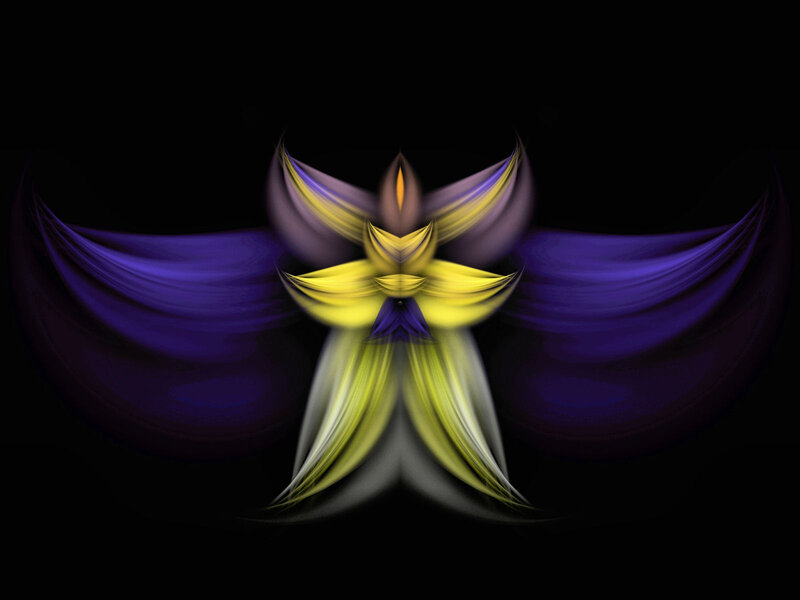 Abstract Yellow and Purple Design