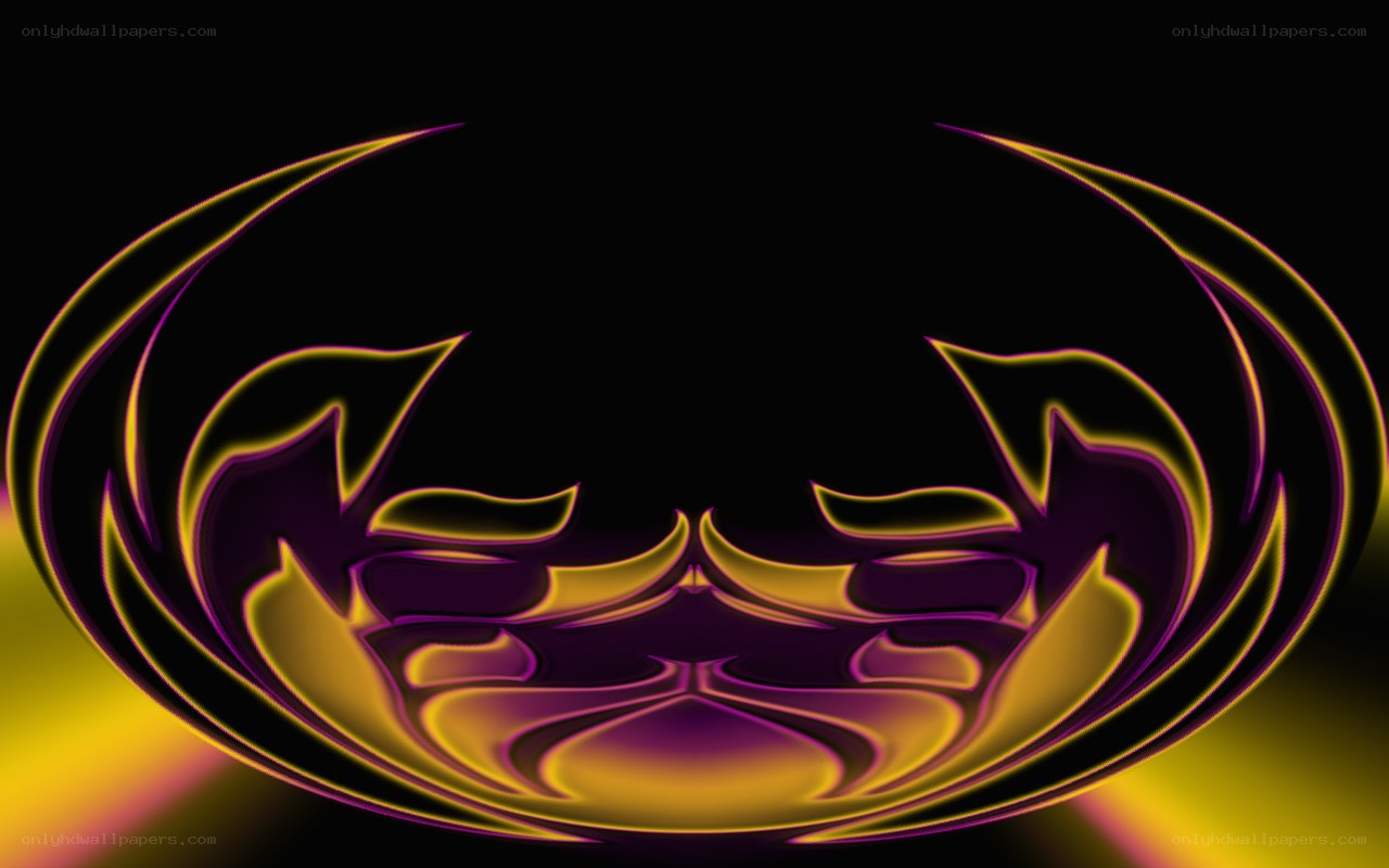 abstract yellow and purple swirl