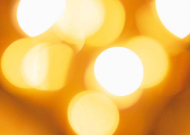 abstract yellow bokeh lights
