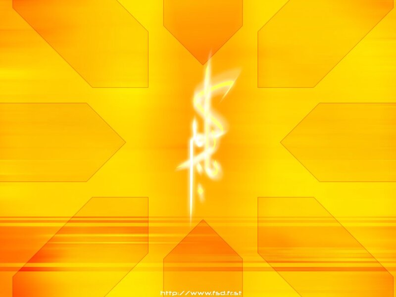 Abstract yellow geometric design
