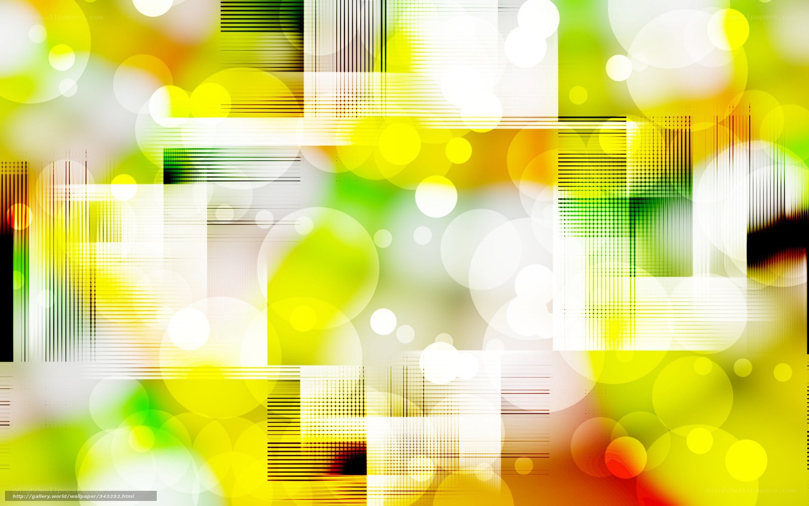 Abstract yellow green bokeh