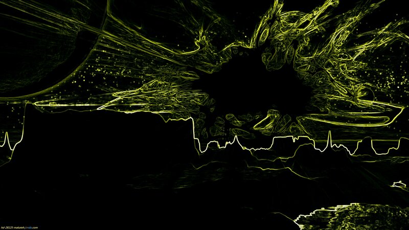 Abstract Yellow Lines — Dramatic