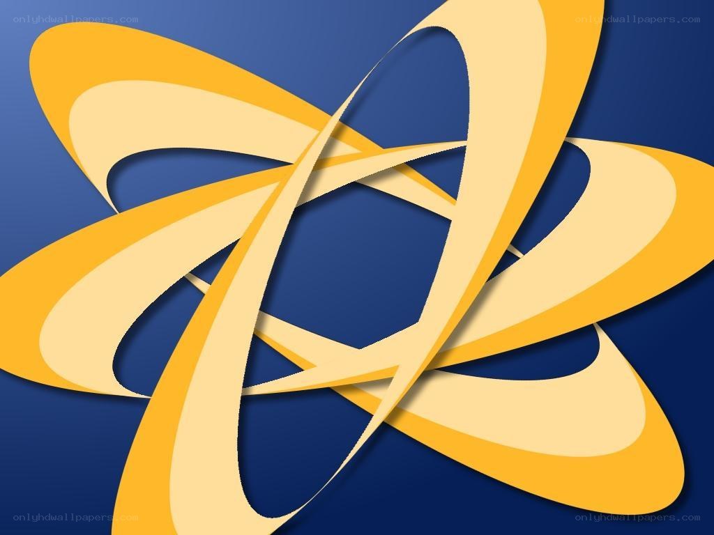 abstract yellow ribbon design