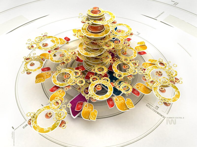 Abstract Yellow Sculpture — Dynamic