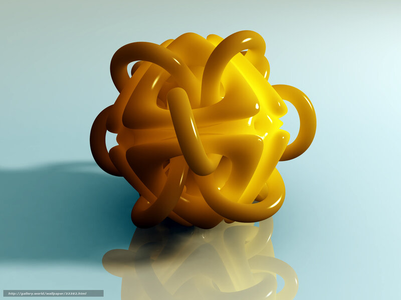 Abstract yellow sculpture