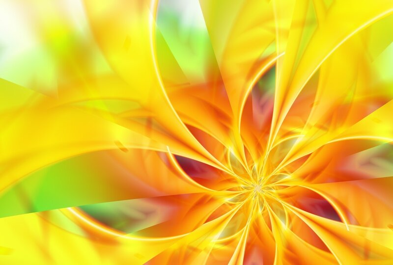 Abstract Yellow Swirl