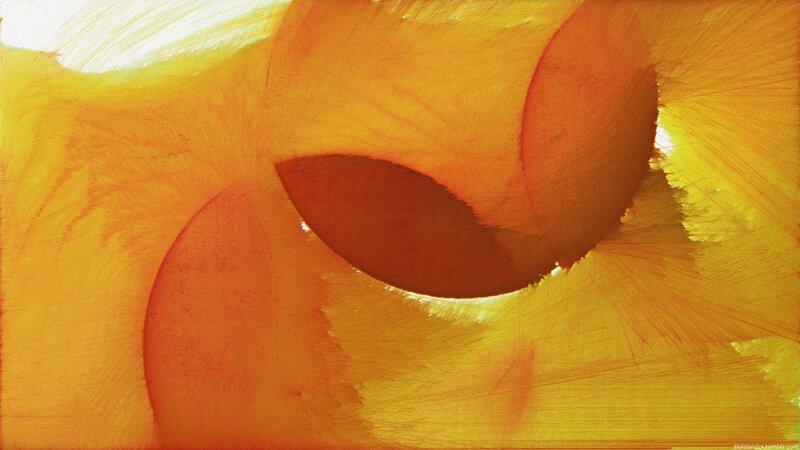 Abstract Yellow Swirl — Warm