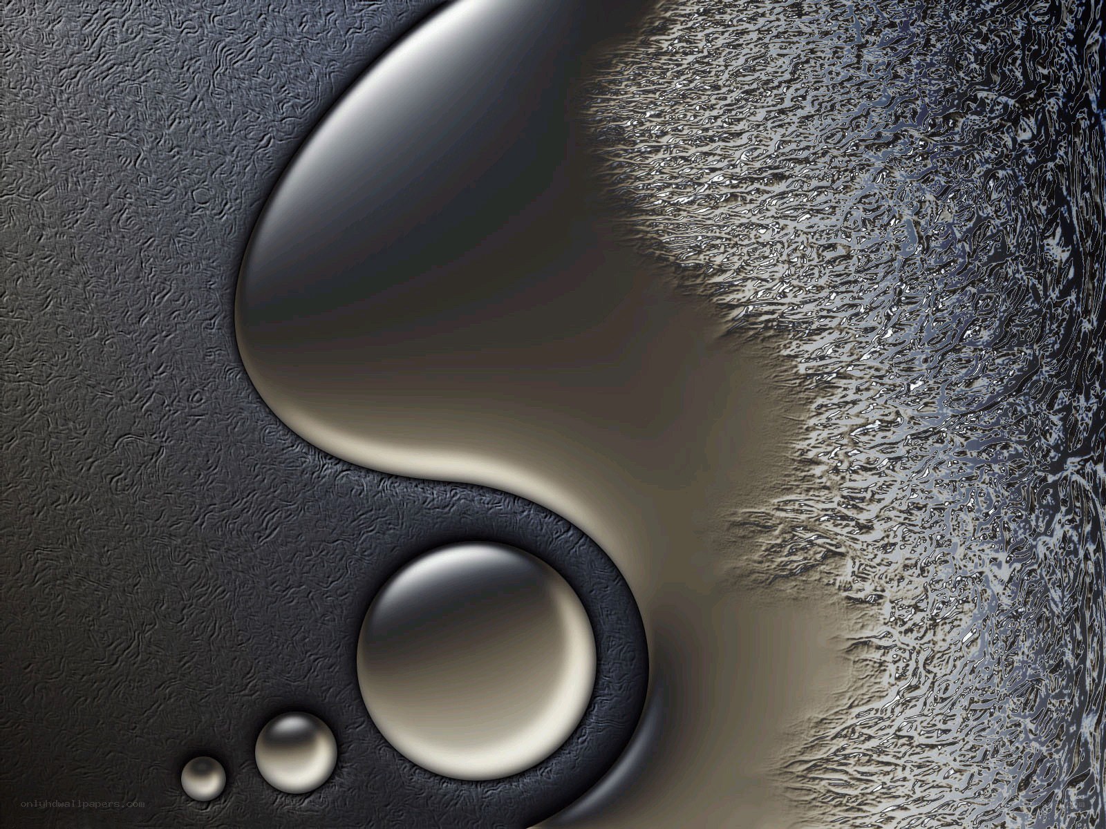 abstract yin-yang design