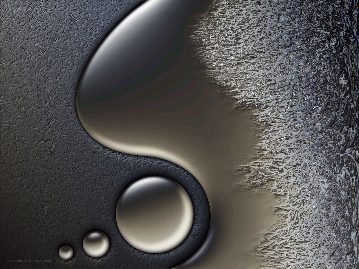 Abstract yin-yang design