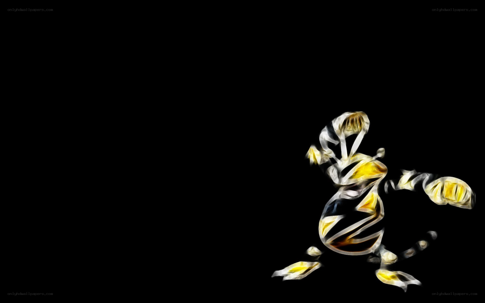 abstract zebra-like creature