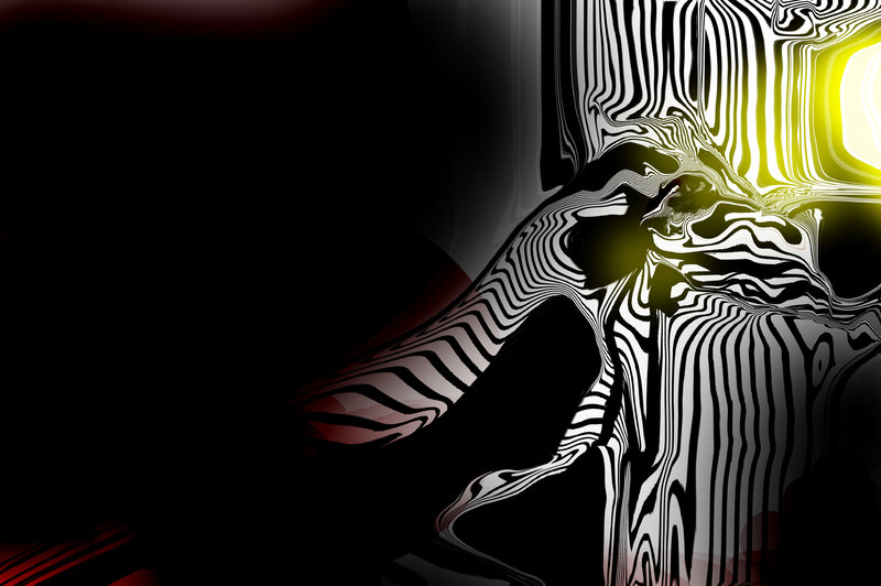 Abstract Zebra-striped Figure