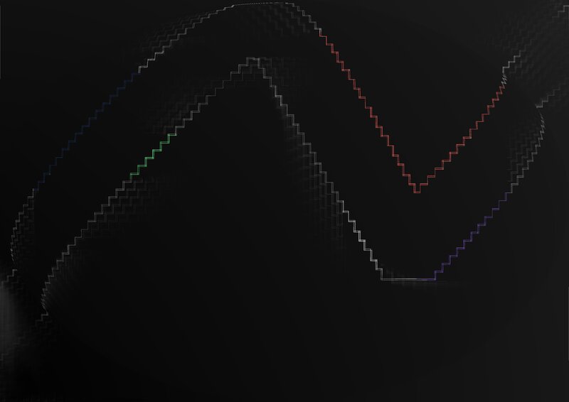 Abstract Zigzag Lines