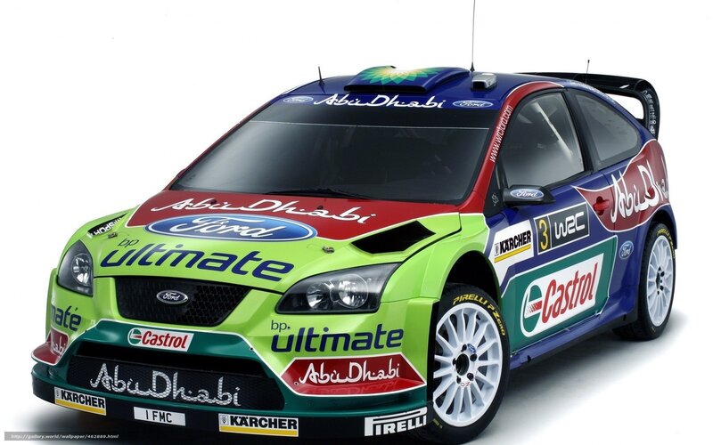 Abu Dhabi Ford rally car