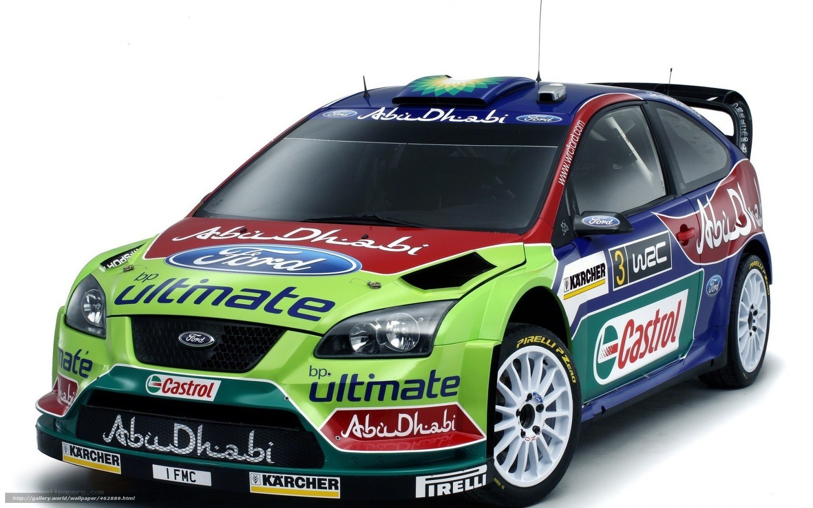 Abu Dhabi Ford rally car