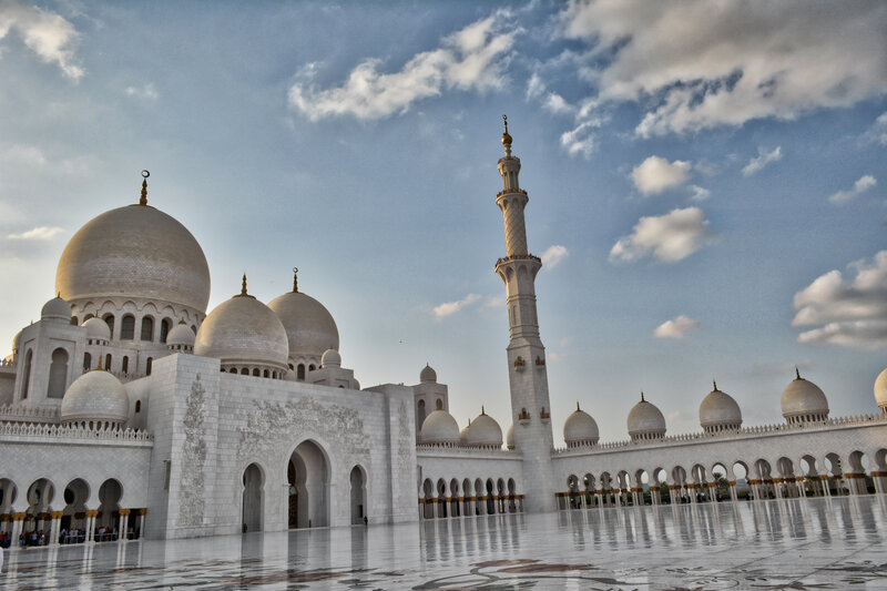 Abu Dhabi Grand Mosque — White