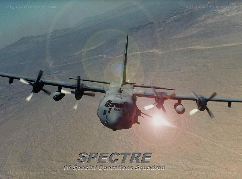 AC-130 Spectre in flight