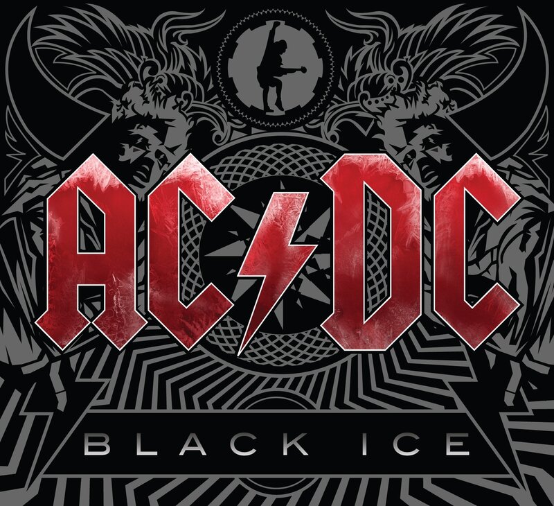 AC/DC Band Logo — Black, Aggressive