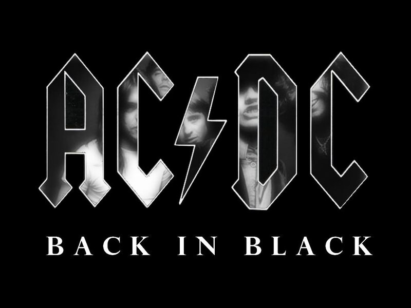 AC/DC Band Logo — Black