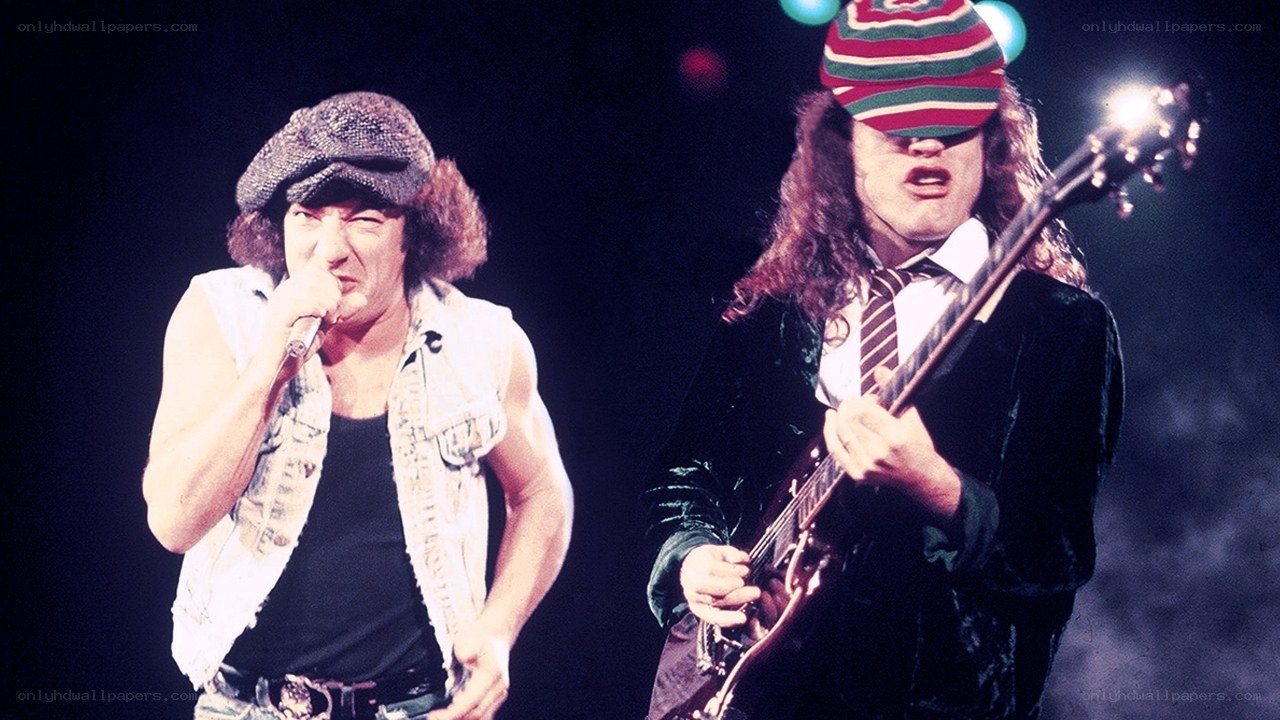 AC/DC band members performing
