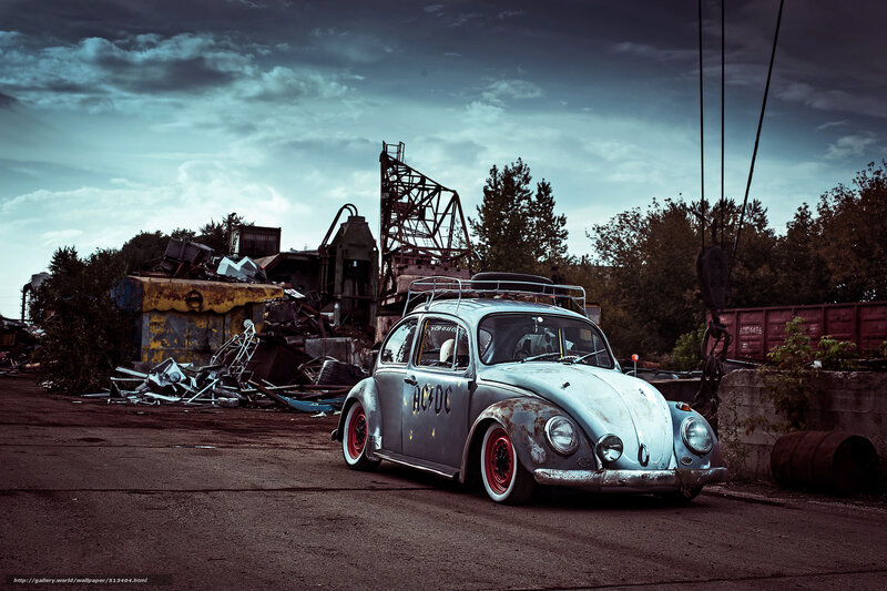 AC/DC Beetle in Scrapyard