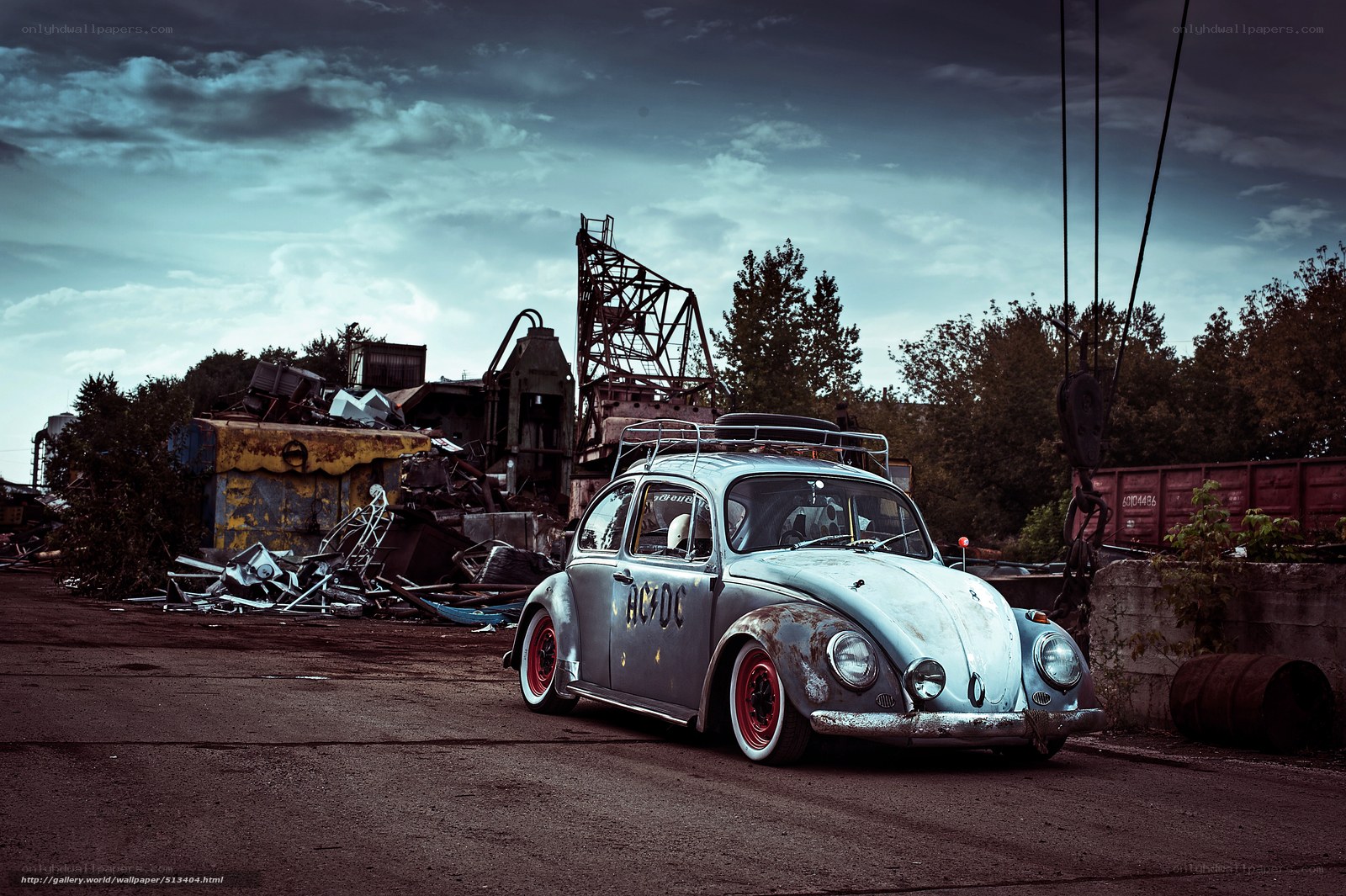 AC/DC Beetle in Scrapyard