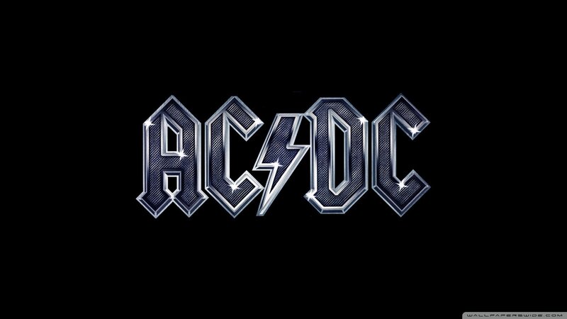 AC/DC Logo — Black, Dark