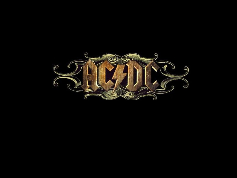 AC/DC Logo — Black, Dramatic