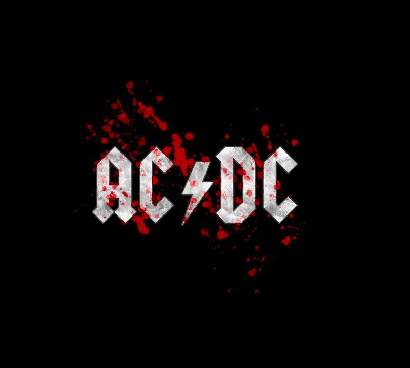 AC/DC Logo with Splatters