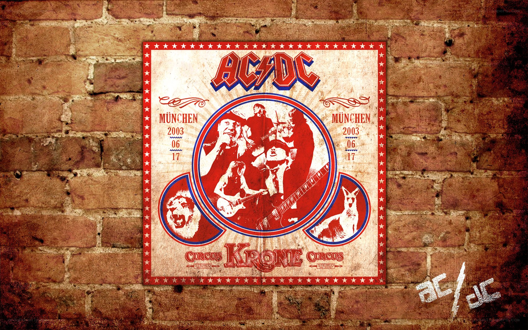 AC/DC Munich concert poster