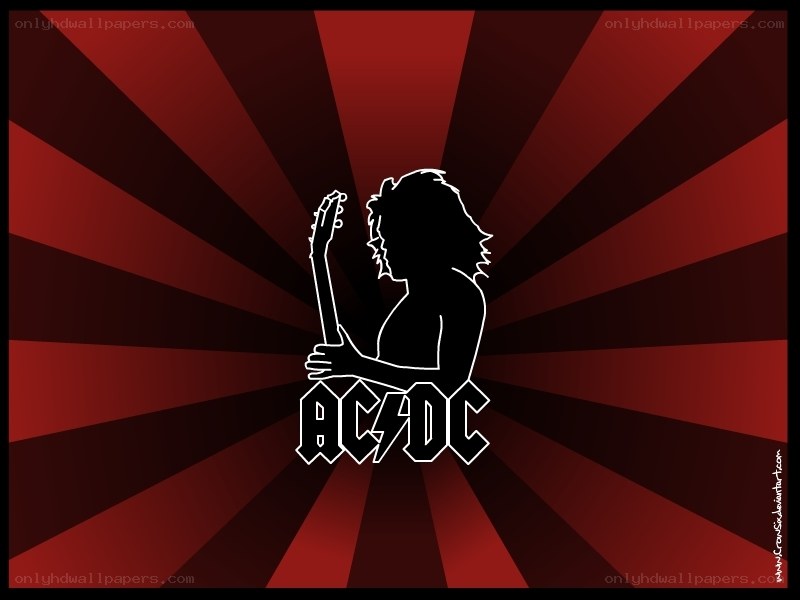 AC/DC rock band silhouette
