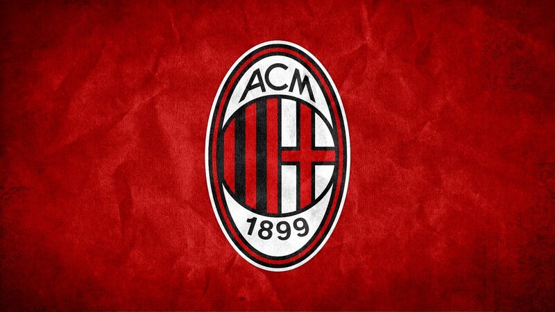 AC Milan Crest — Red, Bold
