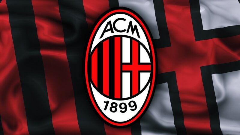 AC Milan Crest — Red, Dramatic