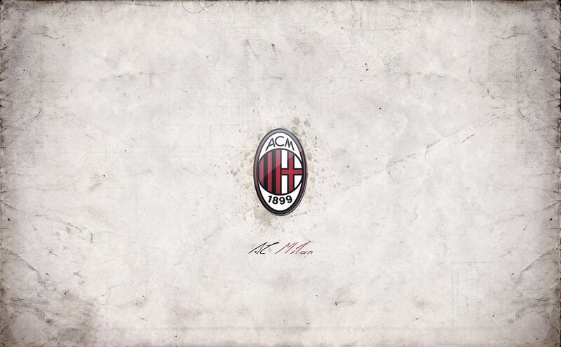 AC Milan logo on textured background