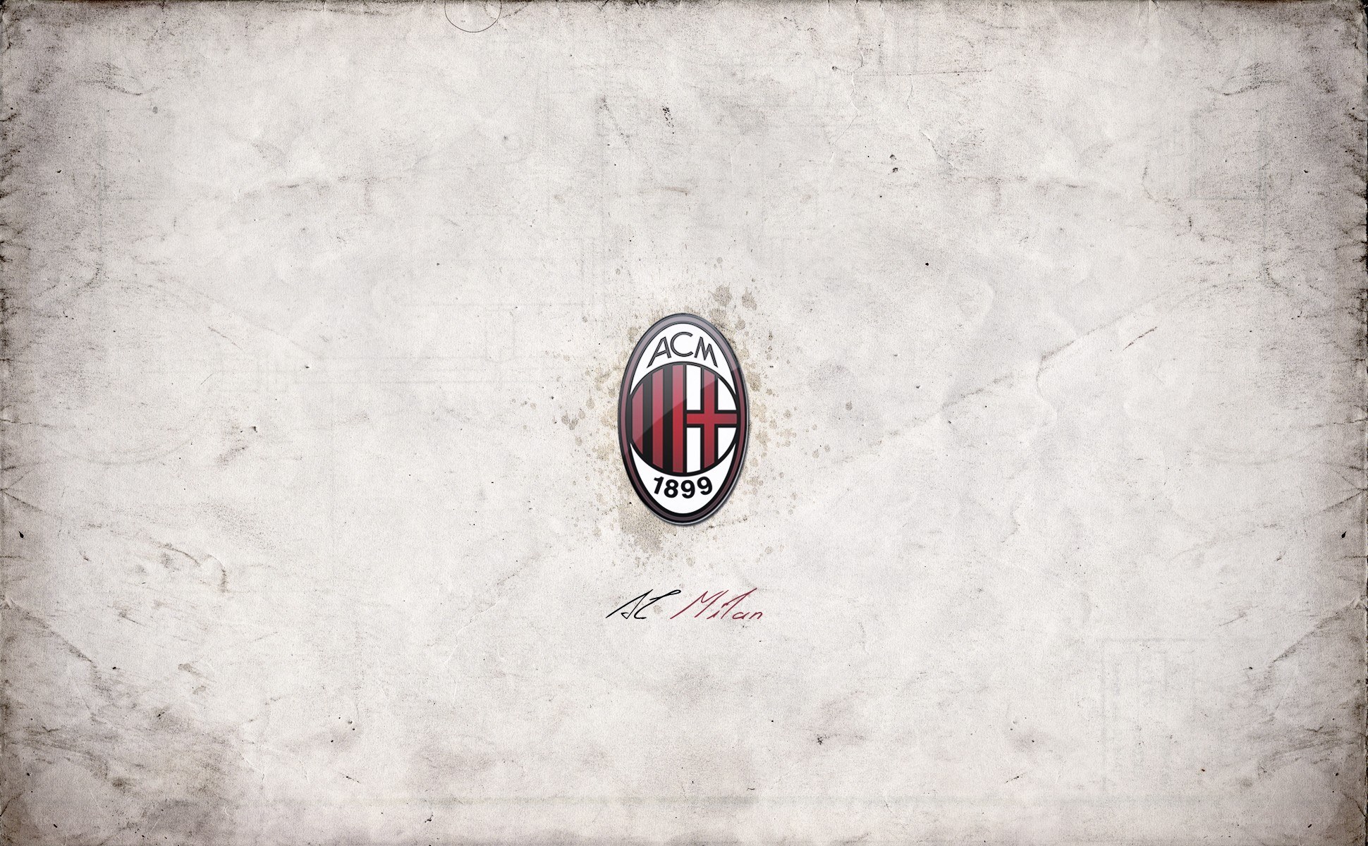 AC Milan logo on textured background