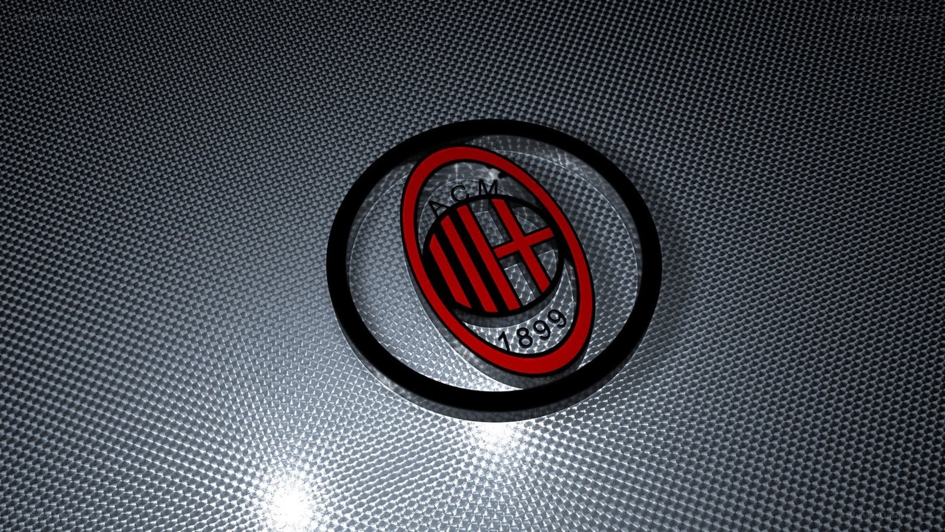 AC Milan logo on textured background