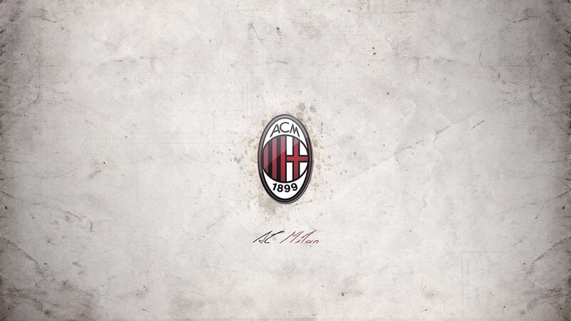 AC Milan logo on textured background