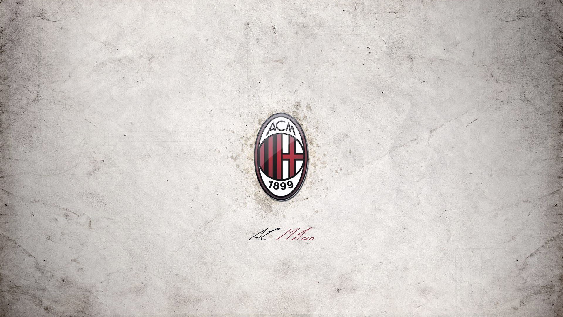AC Milan logo on textured background