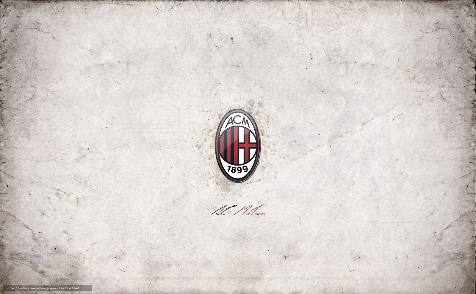 AC Milan logo on textured background